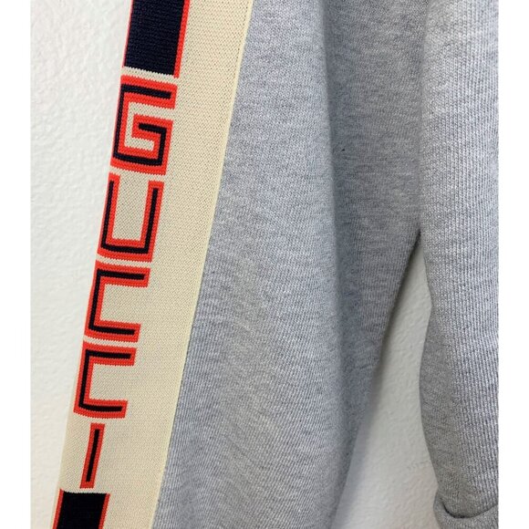 NWT Gucci Unisex Sweatshirt Zip-Up In Grey Size XS - Picture 10 of 16